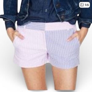 J. Crew Women's Dual-Tone SeerSucker Striped Shorts